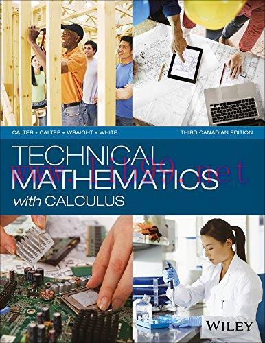 [FOX-Ebook]Technical Mathematics with Calculus, 3rd Canadian Edition