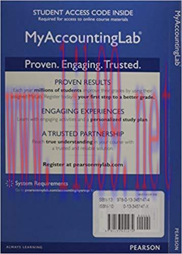 (PDF)NEW MyAccountingLab® with Pearson eText — Instant Access — for Cost Accounting 15th Editio...