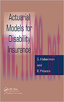 (PDF)Actuarial Models for Disability Insurance 1st Edition