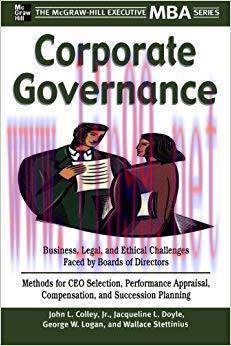 Corporate Governance (Executive MBA Series) 1st Edition,