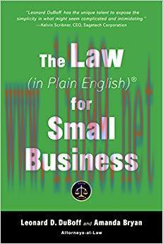 The Law (in Plain English) for Small Business (Fifth Edition) 5th Edition,