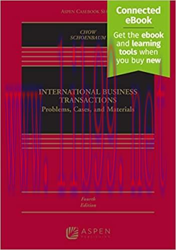 [PDF]International Trade Law Problems, Cases, and Materials (Aspen Casebook) 4th Edition