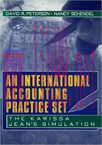 (PDF)An International Accounting Practice Set: The Karissa Jean’s Simulation 1st Edition