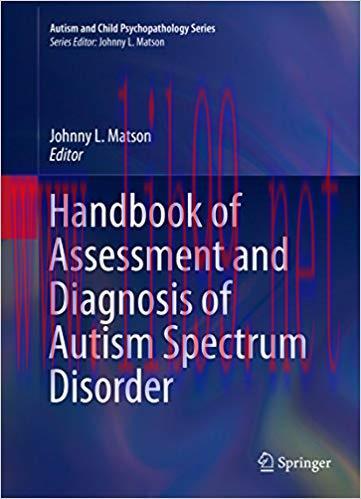 (PDF)Handbook of Assessment and Diagnosis of Autism Spectrum Disorder (Autism and Child Psychop...