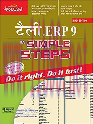 (PDF)Tally .ERP 9 in Simple Steps, Hindi ed