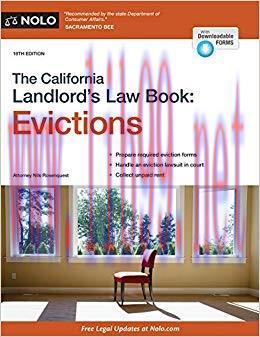 California Landlord’s Law Book, The: Evictions (California Landlord’s Law Book Vol 2 : Eviction...