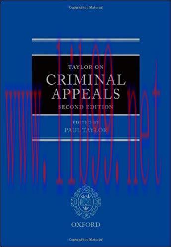 [PDF]Taylor on Criminal Appeals 2nd Edition [Paul Taylor]