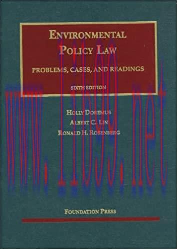 [PDF]Doremus, Lin and Rosenberg’s Environmental Policy Law 6th Edition