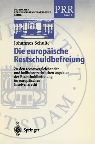 Die europäische Restschuldbefreiung