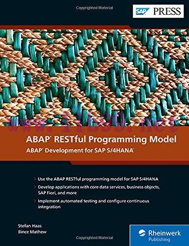 [FOX-Ebook]ABAP RESTful Programming Model: ABAP Development for SAP S/4HANA (SAP PRESS)
