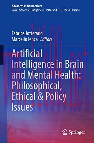 [AME]Artificial Intelligence in Brain and Mental Health: Philosophical, Ethical & Policy Issues...