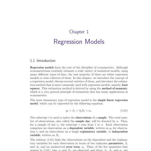 Econometric Theory and Methods