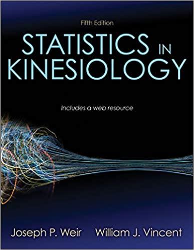 Statistics in Kinesiology 5th Edition Joseph P. Weir PDF+EPUB+Kindle