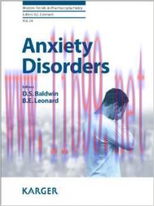 [AME]Anxiety Disorders (Modern Trends in Pharmacopsychiatry, Vol. 29)