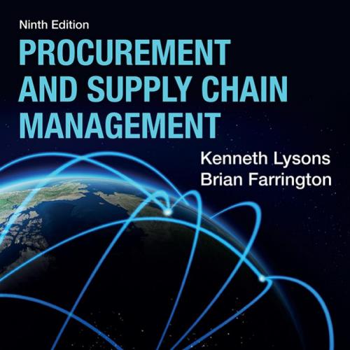 Procurement and Supply Chain Management 9th Edition