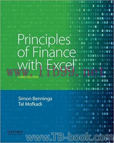 Principles of Finance with Excel 3rd Edition by Simon Benninga