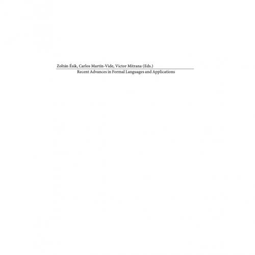 Recent Advances in Formal Languages and Applications