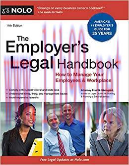 (PDF)Employer’s Legal Handbook, The: How to Manage Your Employees & Workplace