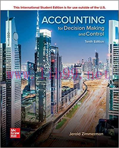 [PDF]Accounting for Decision Making and Control 10E + 9e [Jerold Zimmerman]