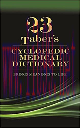 [AME]Taber’s Cyclopedic Medical Dictionary, 23rd Edition (Original PDF)