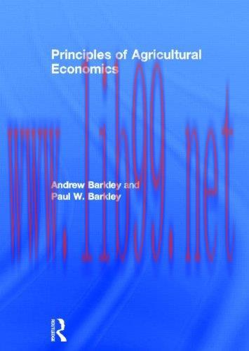 [FOX-Ebook]Principles of Agricultural Economics