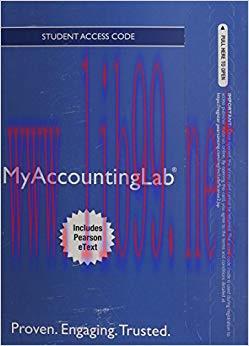 (PDF)NEW MyAccountingLab® with Pearson eText — Instant Access — for Financial Accounting 10th E...