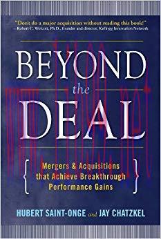 (PDF)Beyond the Deal: A Revolutionary Framework for Successful Mergers & Acquisitions That Achi...