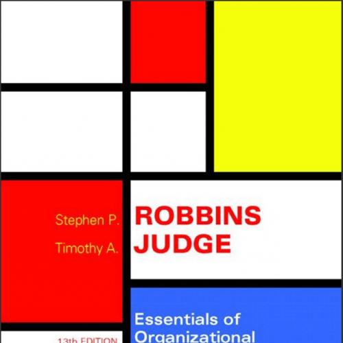 (Test Bank)Essentials of Organizational Behavior 13th Edition by Stephen P. Robbins.zip