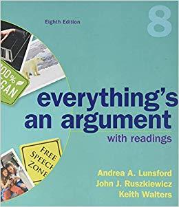 Everything’s an Argument with Readings 8th Edition PDF+azw3