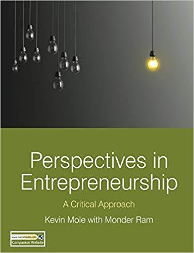 Perspectives in Entrepreneurship A Critical Approach