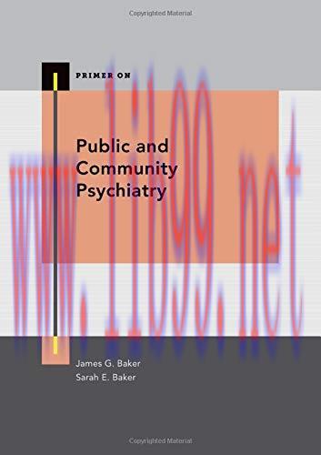 [AME]Public and Community Psychiatry (Primer On Series) (Original PDF)