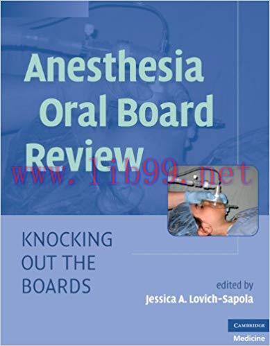 (PDF)Anesthesia Oral Board Review: Knocking Out the Boards 1st Edition
