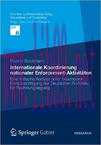 (PDF)Internationale Koordinierung nationaler Enforcement-Aktivitäten: Eine kritische Analyse un...