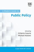 A Modern Guide to Public Policy-Elgar Modern Guides