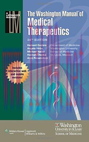[FOX-Ebook]The Washington Manual of Medical Therapeutics, 34th Edition