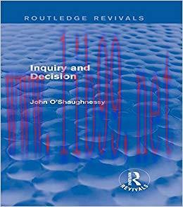 (PDF)Inquiry and Decision (Routledge Revivals) 1st Edition