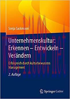 (PDF)Unternehmenskultur: Erkennen – Entwickeln – Verändern: Erfolgreich durch kulturbewusstes M...