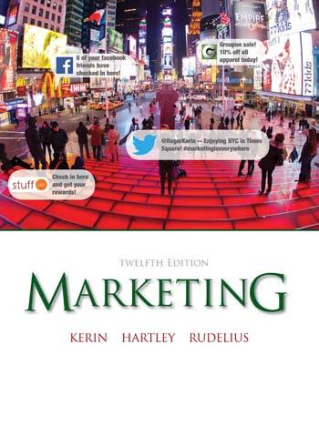 【答案Solution Manual】Marketing 12th Edition Kerin Hartley Rudelius