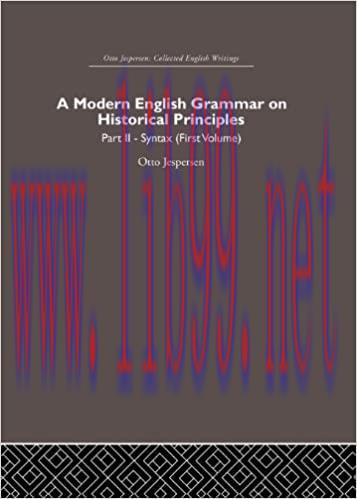 (PDF)A Modern English Grammar on Historical Principles: Volume 2, Syntax (first volume)