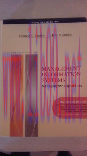 [FOX-Ebook]Management Information Systems, 12th Edition