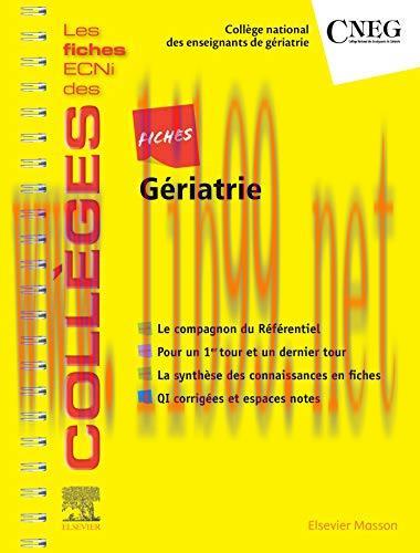 [AME]Fiches Gériatrie: Les fiches ECNi et QI des Collèges (Les fiches ECNi des Collèges) (Frenc...