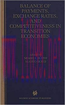 (PDF)Balance of Payments, Exchange Rates, and Competitiveness in Transition Economies 1999 Edit...