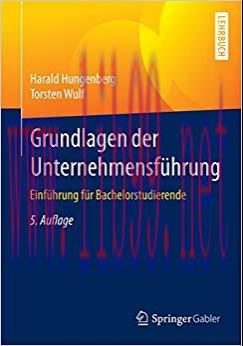 (PDF)Grundlagen der Unternehmensführung: Einführung für Bachelorstudierende (German Edition) 5t...