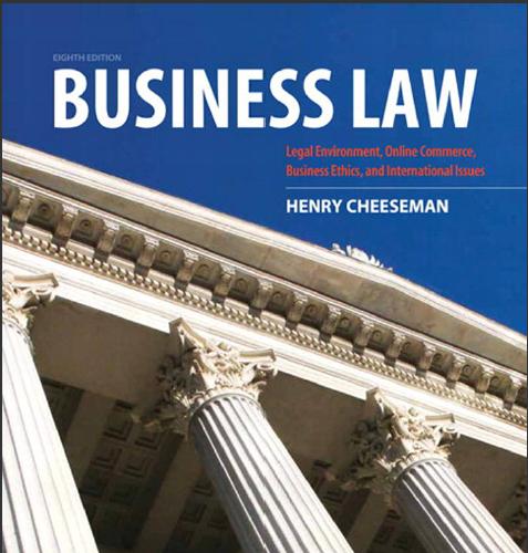 (Solution Manual)Business Law, 8th Edition by Henry R. Cheeseman.zip