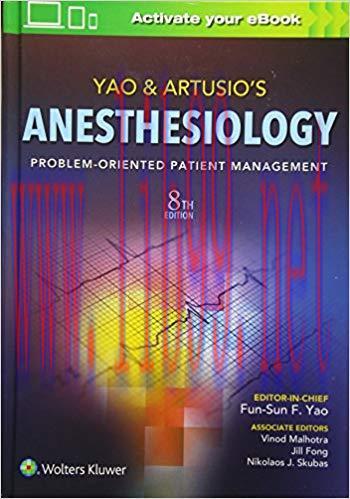 [CHM]Yao & Artusio’s Anesthesiology, 8e