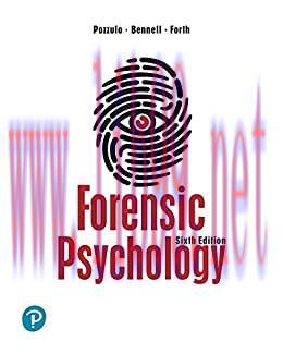[AME]Forensic Psychology, Sixth Edition (High Quality Image PDF)