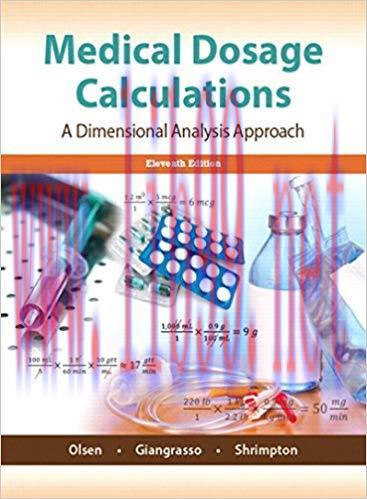 (PDF)Medical Dosage Calculations: A Dimensional Analysis Approach 11th Edition