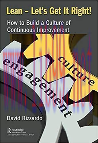 (PDF)Lean – Let’s Get It Right!: How to Build a Culture of Continuous Improvement 1st Edition