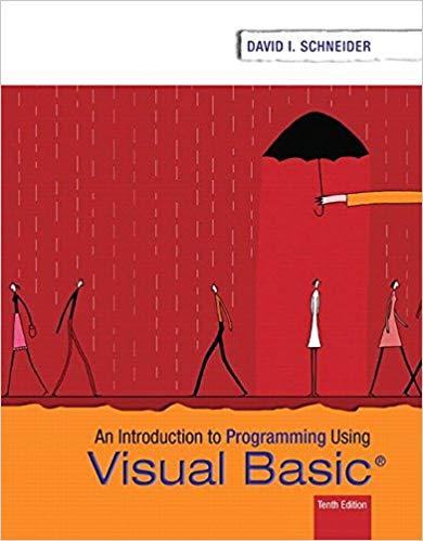 (Test Bank)Introduction to Programming Using Visual Basic, 10th Edition.zip