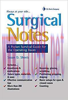 (PDF)Surgical Notes A Pocket Survival Guide for the Operating Room (Davis’s Notes) 1st Edition